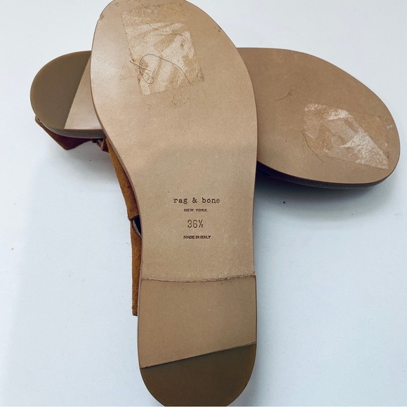 Rag & Bone corset brown suede sandals - Picture 4 of 5